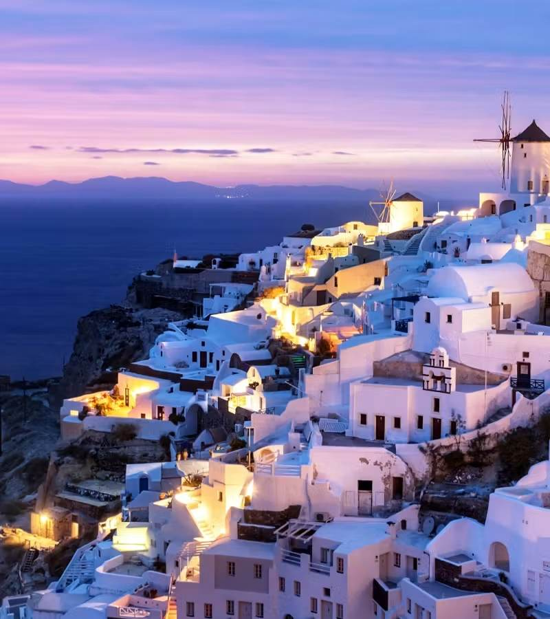 Santorini, Greek Isles at dusk